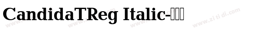 CandidaTReg Italic字体转换